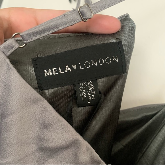 Silver Back Bow Skater Dress - Picture 6 of 6